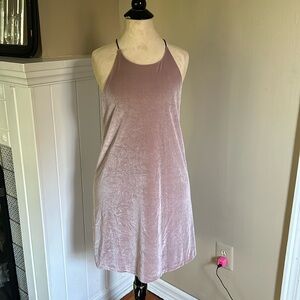 Aqua velvet sheath dress fully lined size M
